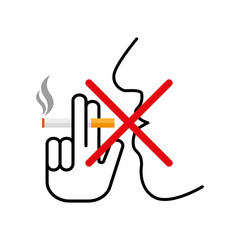 No smoking sign. Forbidden sign icon isolated