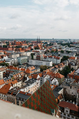 Fototapeta na wymiar View of Wroclaw old town