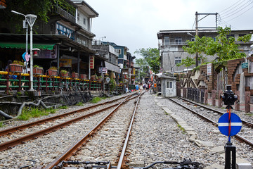 Shifen, a famous tourist destination in Taiwan.
