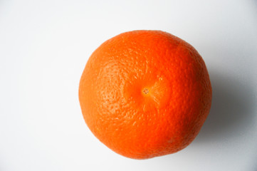 bright, juicy tangerine on a white background