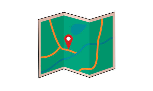 Local map. This image can be used to design a blog about hiking, traveling, maps, guides