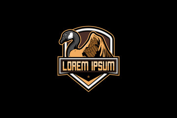 goose vector logo template