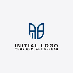 Inspiring logo design Set, for companies from the initial letters of the AB logo icon. -Vectors