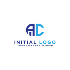 Inspiring logo design Set, for companies from the initial letters of the AC logo icon. -Vectors