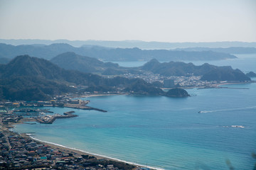 港町の風景　千葉県鋸南町