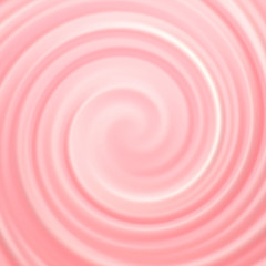 Pink and white cream swirl abstract background