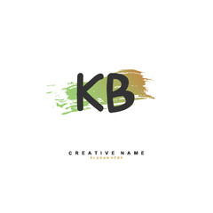 K B KB Initial logo template vector. Letter logo concept