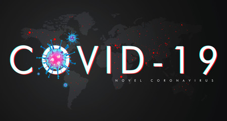 Corona virus 2019-nCov novel corona virus concept responsible for global flu outbreak and corona viruses influenza as dangerous flu strain cases as a pandemic. Microscope virus close up. 3d rendering.
