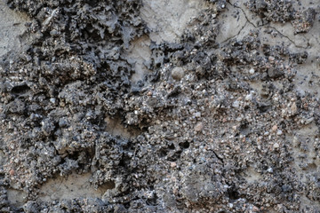 frozen resin that flows down the wall