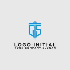 Obraz premium Inspiring logo design Set, for companies from the initial letters of the CS logo icon. -Vectors