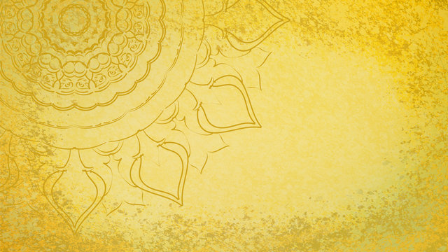 Jugendstil floral Ornament braun auf Hintergrund Pastell gold gelb Textil Wand antik altes Papier Vorlage Layout Design Template Geschenk zeitlos sch&ouml;n alt barock edel rokoko elegant background