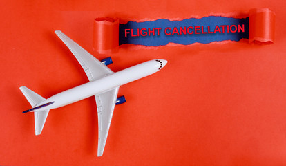Cancelled flights on airport to coronavirus COVID-19 outbreak baned travels with airplanes
