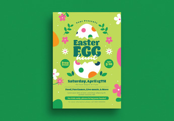 Easter Egg Hunt Event Flyer Layout