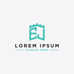 Inspiring logo design Set, for companies from the initial letters of the EJ logo icon. -Vectors