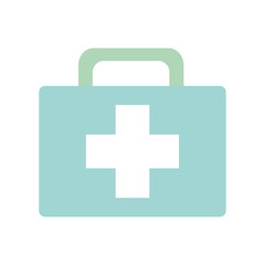 Isolated medical kit flat style icon vector design