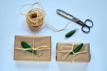Kraft paper gift packages