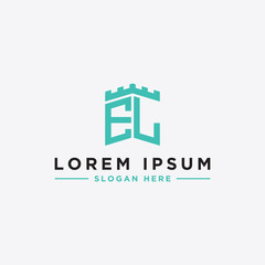 Inspiring logo design Set, for companies from the initial letters of the EL logo icon. -Vectors