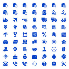 Set of shipping and logistics icons. Vector illustration