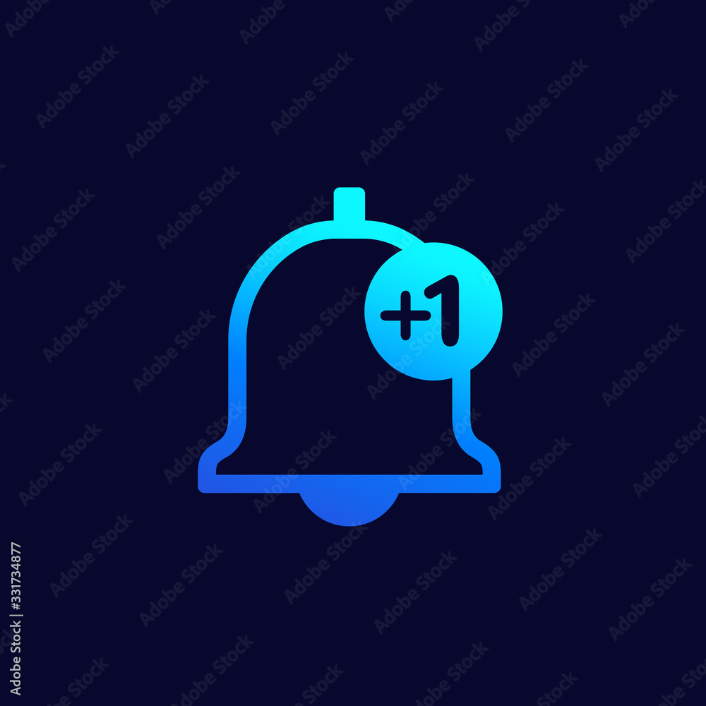 Poster notification counter icon for web