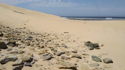 Sand Steine Küste Sanddünen Südafrika Meer
