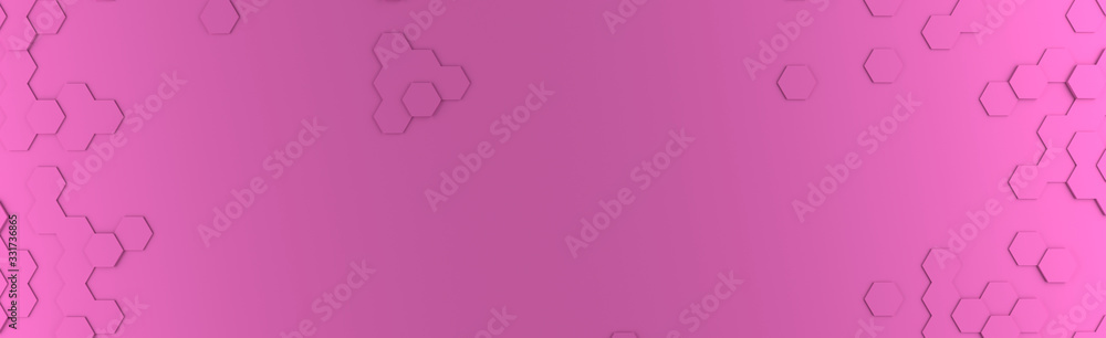 Wall mural Abstract modern pink honeycomb background