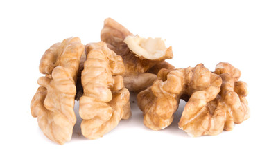 a frash Walnuts isolated on white background
