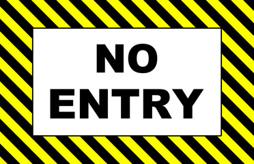 no entry warning sign