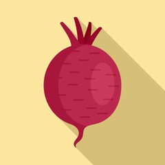 Beet icon. Flat illustration of beet vector icon for web design