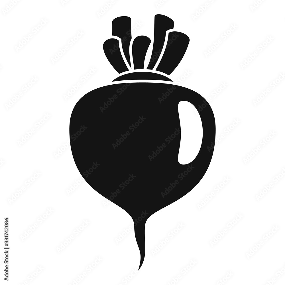 Poster beet icon. simple illustration of beet vector icon for web design isolated on white background