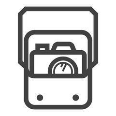 Outline Icon - Camera bag