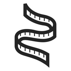 Outline Icon - Measuring tape