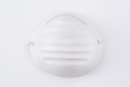 Medical face mask for coronavirus on white background