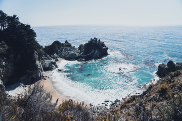 blue lagoon on the coast of california