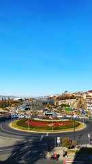 TBILISI, GEORGIA  DECEMBER 17, 2019:  Europe square and Rike Park in the center of Tbilisi. Georgia