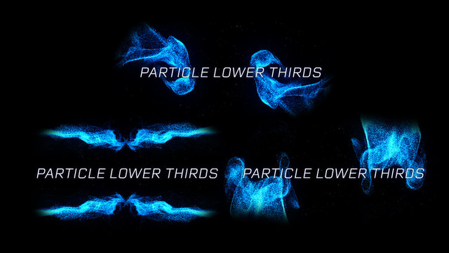 Dynamic Particle Lower Thirds
