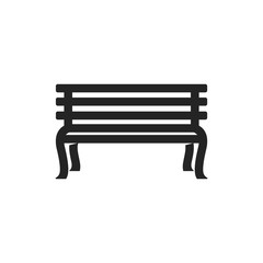 Outline Icon - Park bench