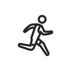Outline Icon - Running athlete