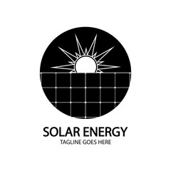 Solar logo energy icon