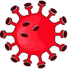 Graphic of a corona virus
