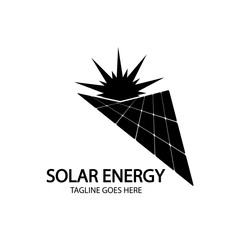 Solar logo energy icon