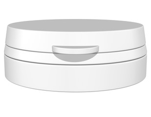 Realistic 3D Bottle Cap Mock Up Template on White Background.3D Rendering 