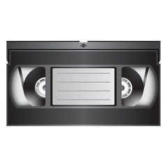 VHS video tape cassette in color