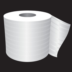 roll of toilet paper in color