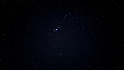4k Orion constellation timelapse