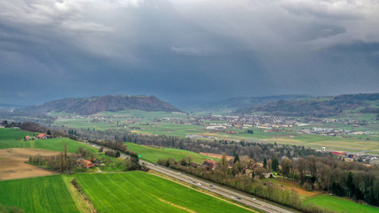 Ein Gewitter kommt näher und näher