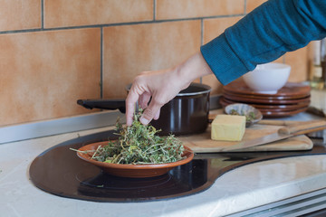 Cooking marijuana butter at home. Boiling Marijuana Buds