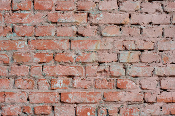 Photo texture brick wall. Old Brick stone texture background red and orange