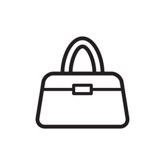 handbag icon, female bag vector icon, shopping bag vector icon