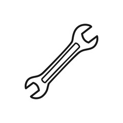 wrench vector icon in trendy flat style