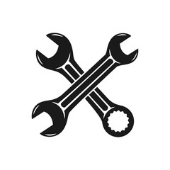 wrench vector icon in trendy flat style